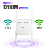 Wi-Fi Router Sinyal Menzil Artırıcı 1200 MBPS Kablosuz Dual Band